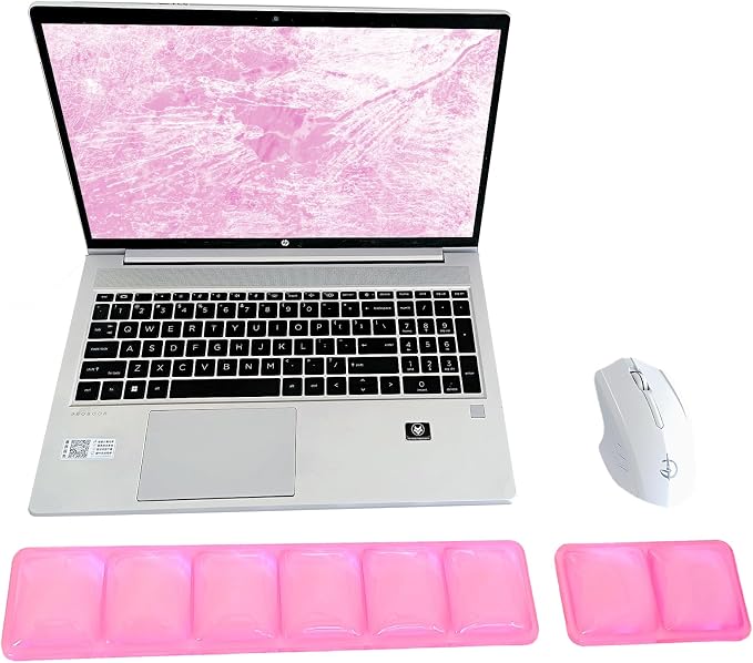 Plaid Pink Wrist Rest Set