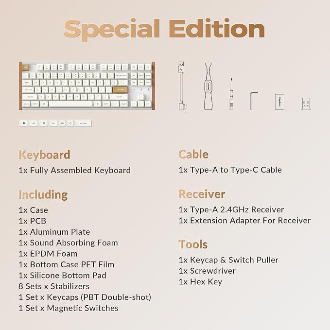 Aluminum+Wood Frame-White