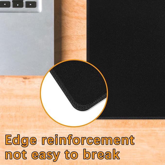 4 Pcs/12.6x10.8in/Black mouse pad