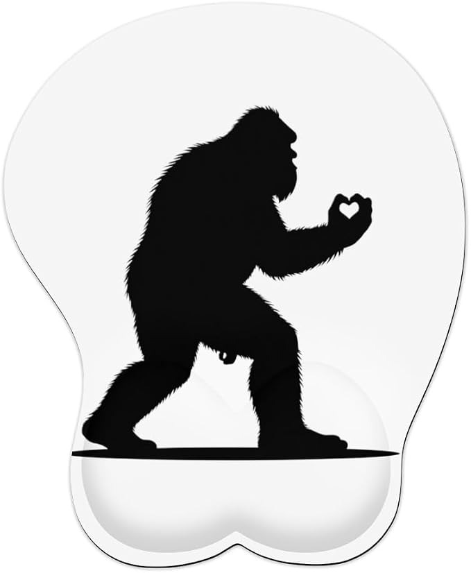 Bigfoot Holding Heart Sasquatch 0