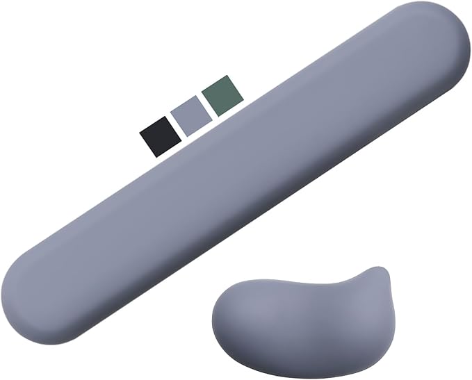 Set of 2 (Keyboard Rest + Mouse Rest) Blue