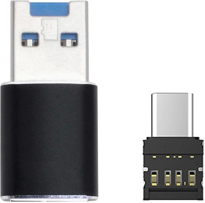 Black USB3.0-TF +USB-C OTG