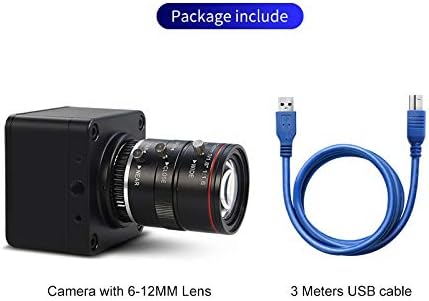 With 6-12mm Varifocal Manual Lens