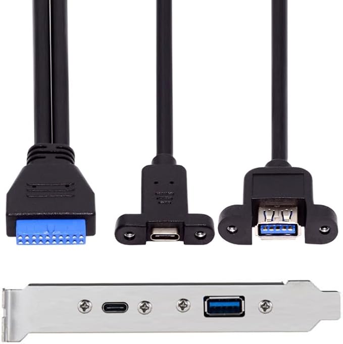 Type-A+C Female to USB3.0-19P Header