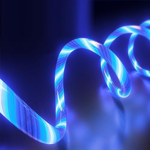 USB A TO C Lighted Up Blue