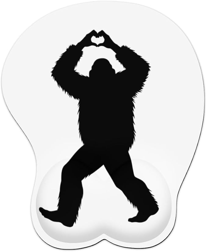 Bigfoot Heart Hands Sasquatch Love Gesture 0