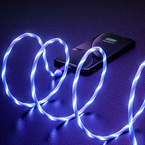 USB A TO C Lighted Up Blue