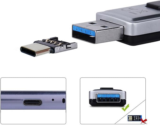 Black USB3.0-TF +USB-C OTG