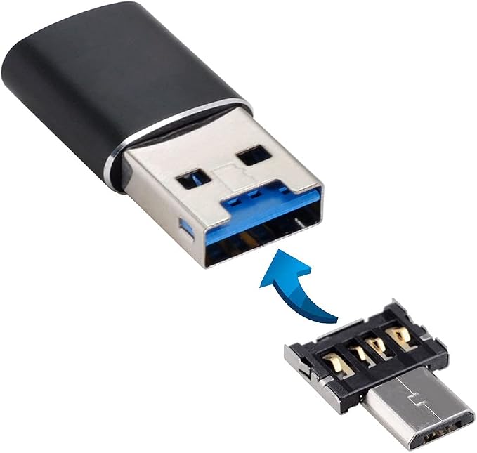 Black USB3.0-TF +OTG