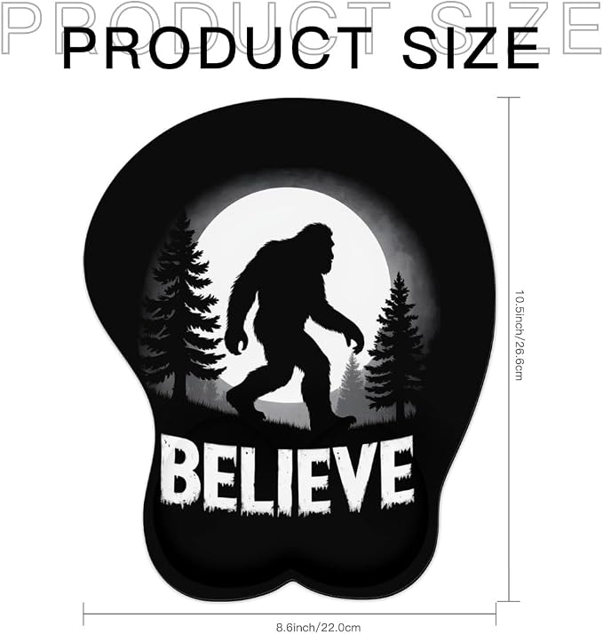 Believe Bigfoot Moon Forest Sasquatch 0