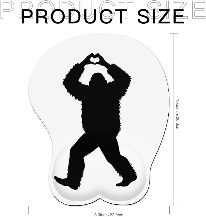 Bigfoot Heart Hands Sasquatch Love Gesture 0