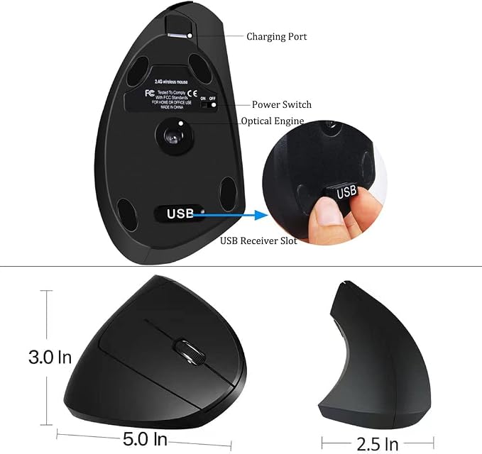 Black - Right hand - rechargeable
