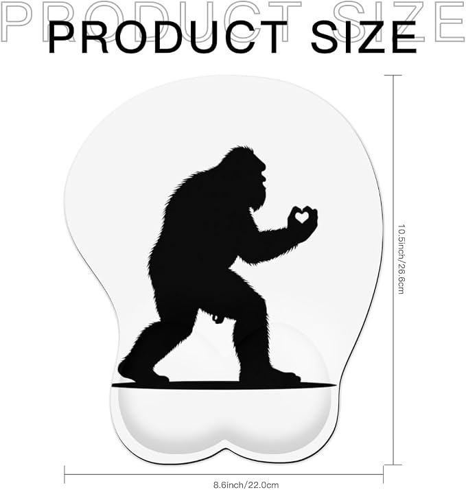 Bigfoot Holding Heart Sasquatch 0