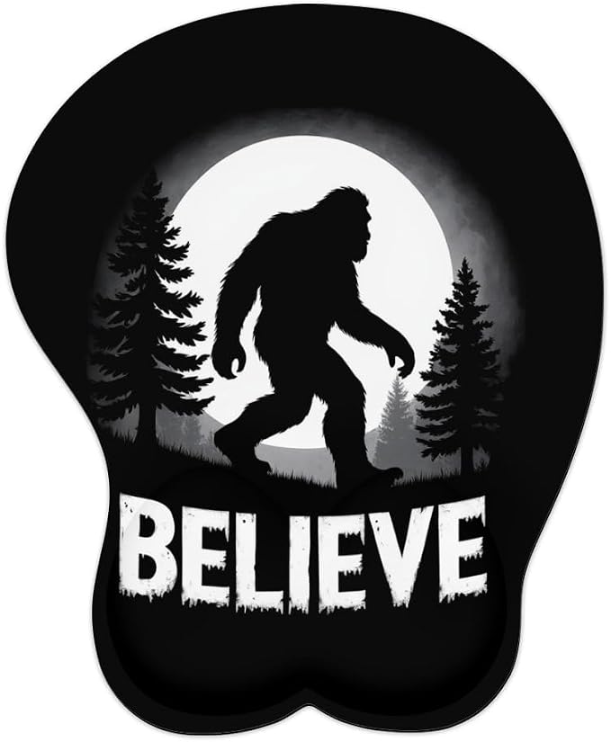 Believe Bigfoot Moon Forest Sasquatch 0
