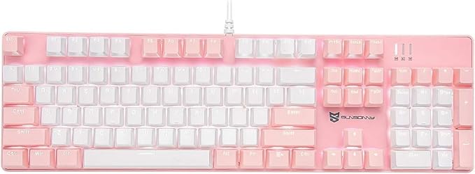 Brown Switch Pink & White Color