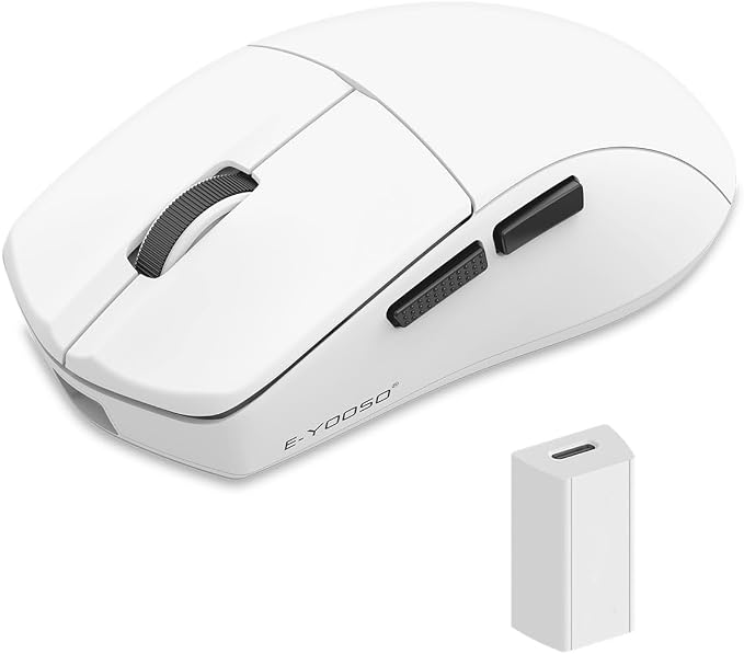 Tri-Mode White Mouse