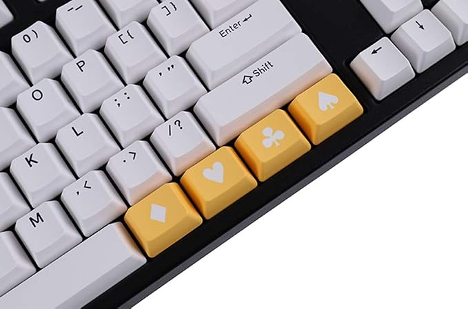 Whitepokerkeycaps