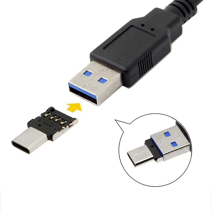 Black USB3.0-TF +USB-C OTG