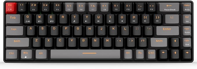 Red Switch with Black & Grey Combo Color