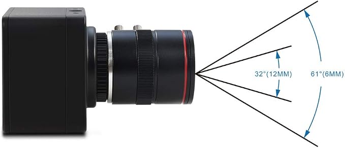 With 6-12mm Varifocal Manual Lens
