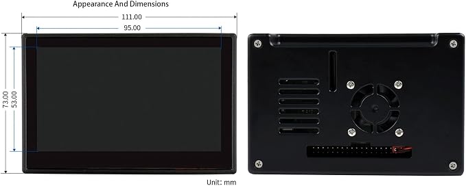 4.3 inch DSI LCD (with case)