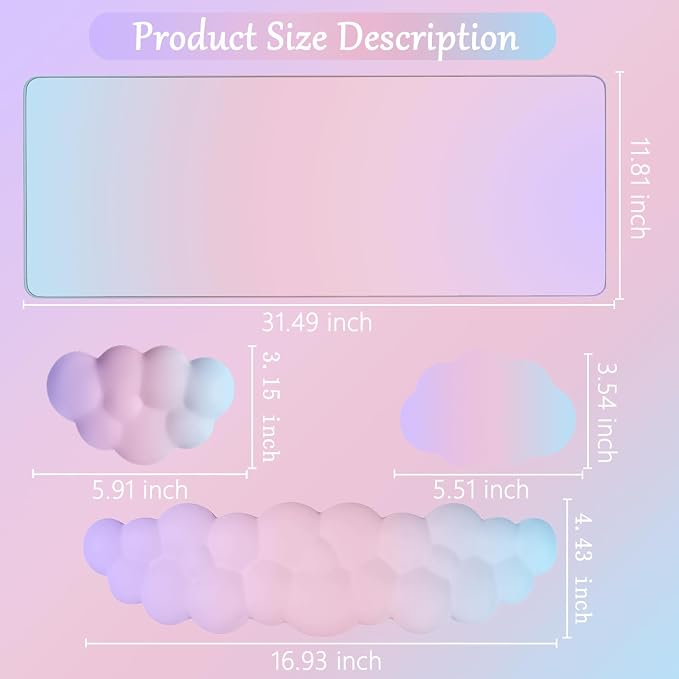 4pcs Pink Purple