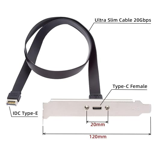 USB C to Type E 20Gbps