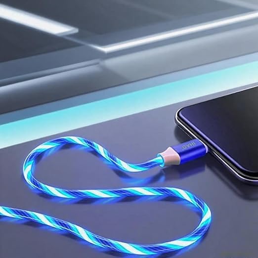 USB C TO C Lighted Up Blue