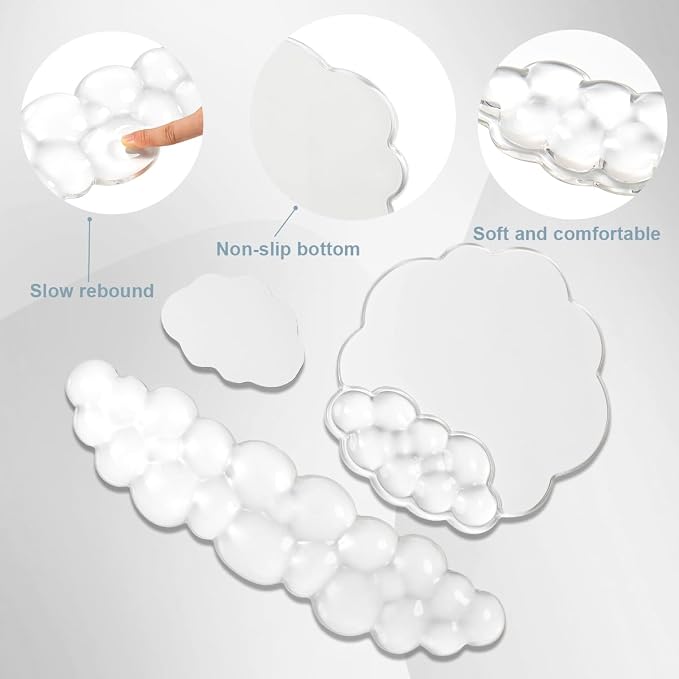 3 Pcs White