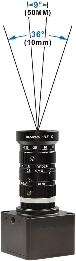 With 10-50mm Telephoto Zoom Manual Lens