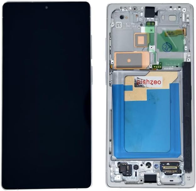 S25Ultra Screen With Titanium White Silver Frame