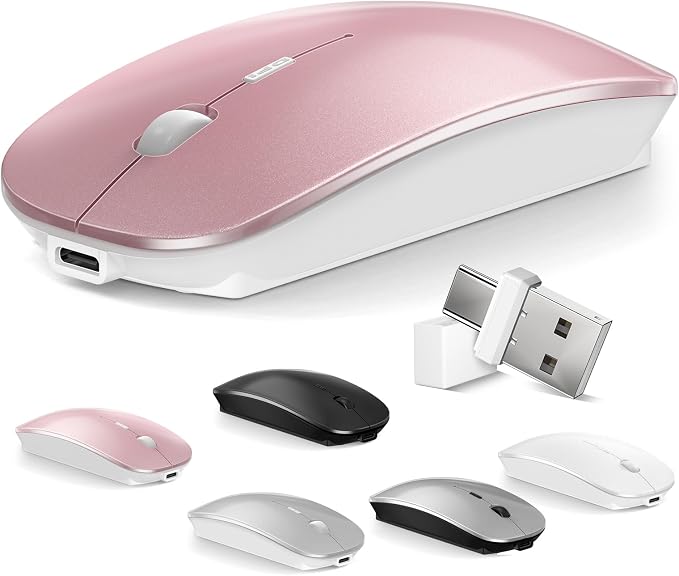1.Bluetooth Wireless Mouse (Rose Gold)