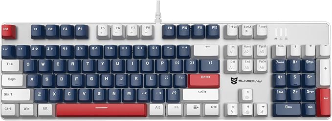 Red Switch Blue/White/Red Combo Color