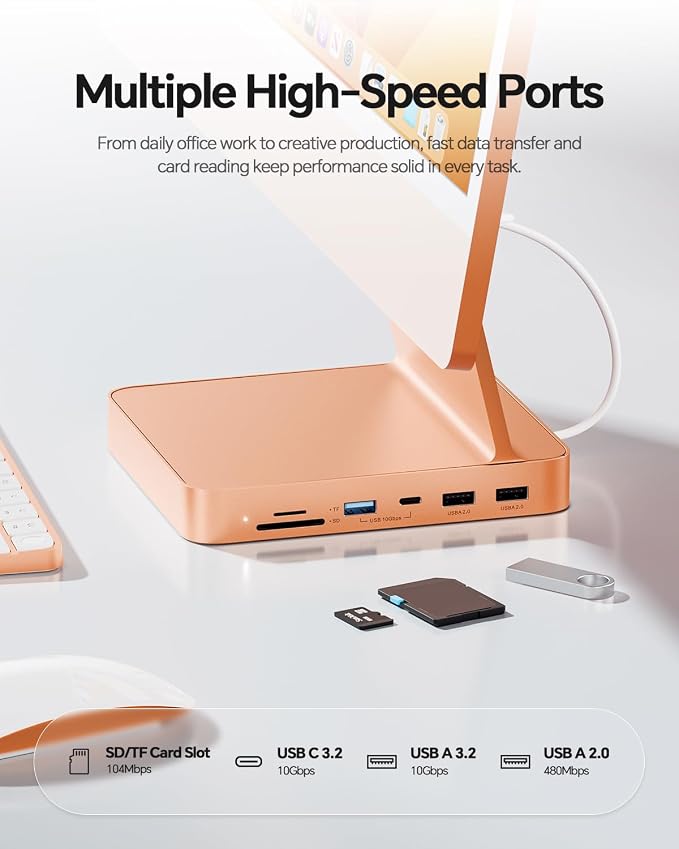 imac usb c hub-orange
