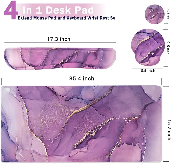 4 Pcs Purple