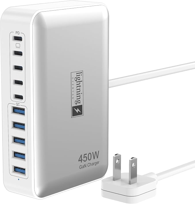 Flat Charger 450W White