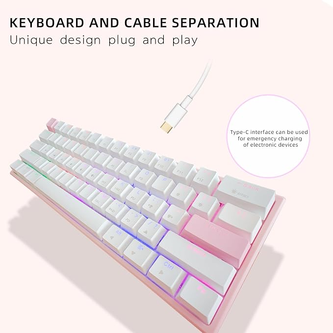Pink/White