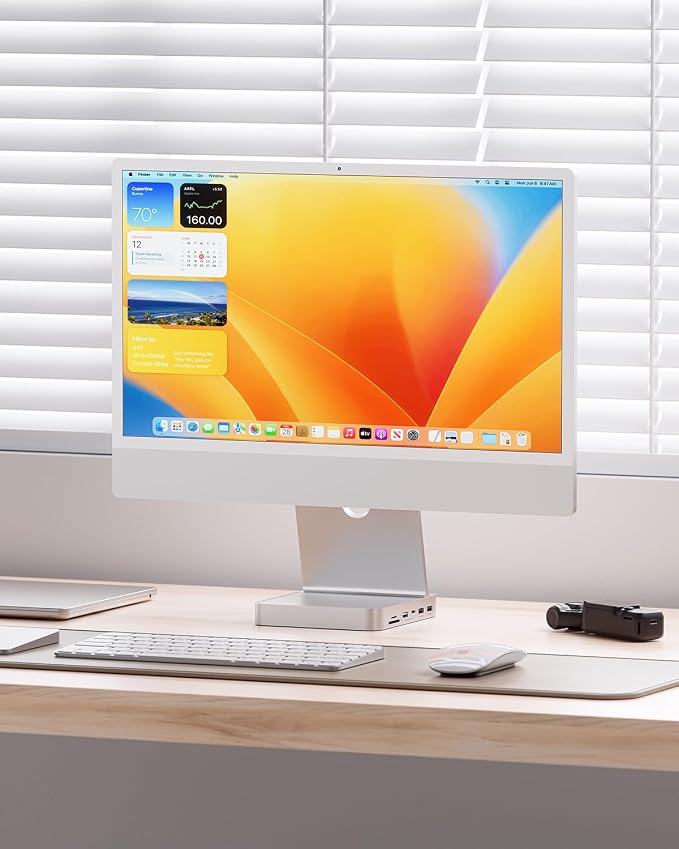 imac usb c hub-sliver