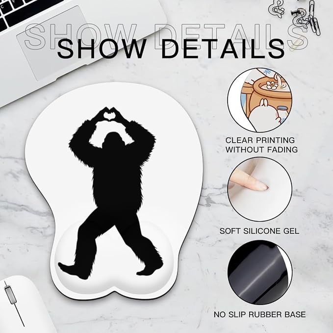Bigfoot Heart Hands Sasquatch Love Gesture 0