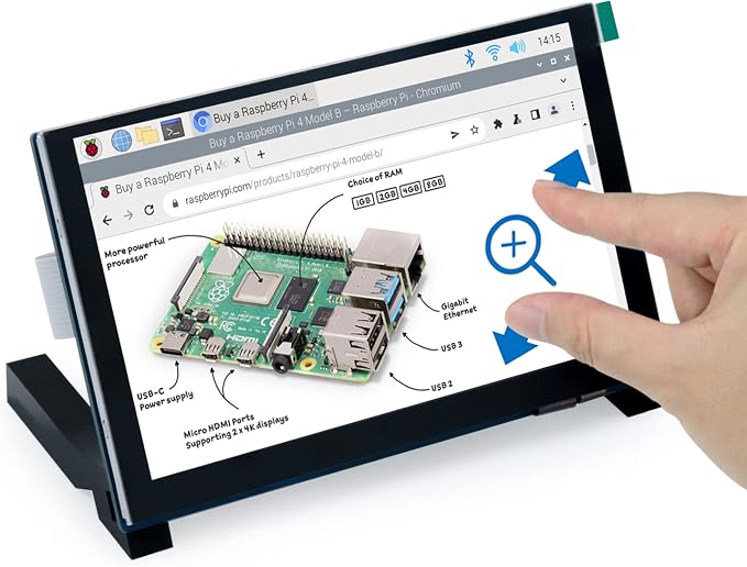 5 inch IPS touchscreen