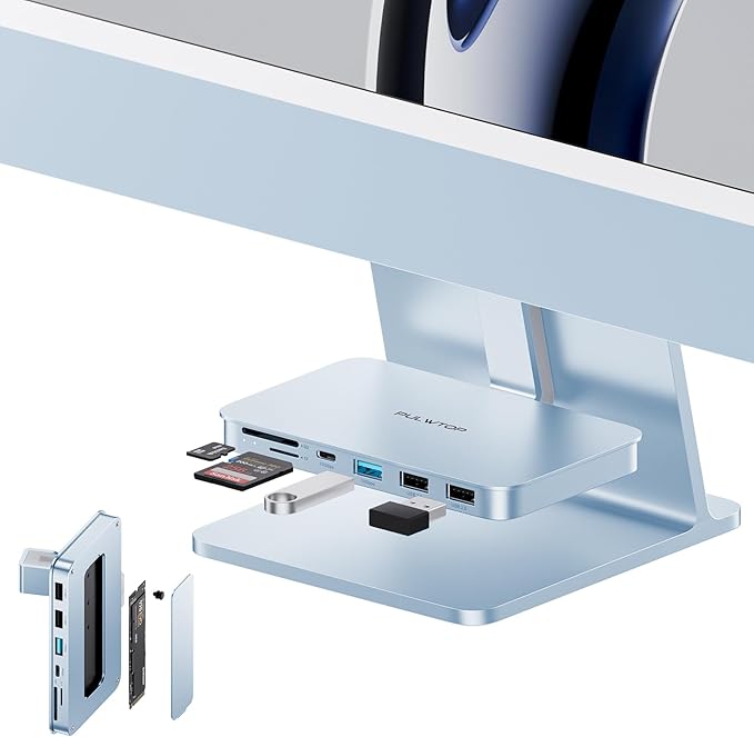 Blue- USB C Hub for iMac