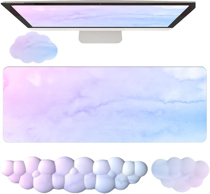 4pcs Blue Pink Sky