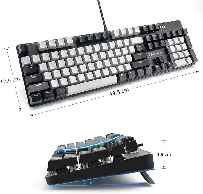 Blue Switch Black & Grey Color
