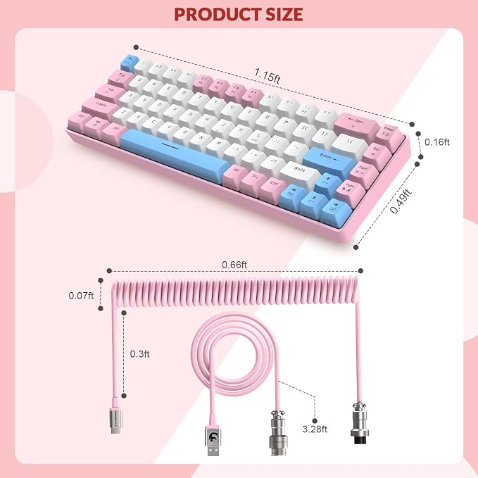 Pink White Blue