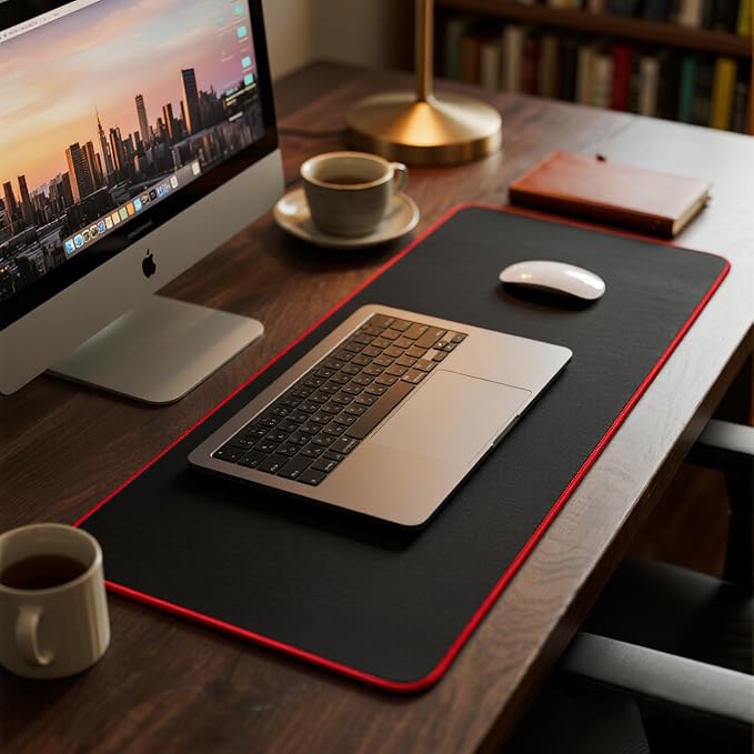 Red Stitched Edges