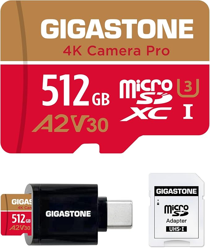 512GB 4K Camera Pro 1-Pack + USB C Card Reader