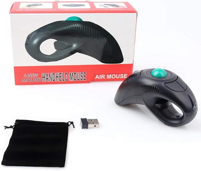 Black Wireless Green TrackBall