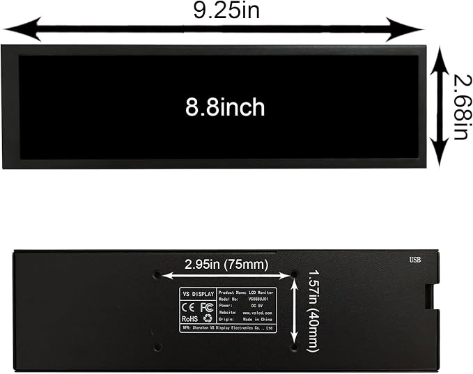 8.8'' Black