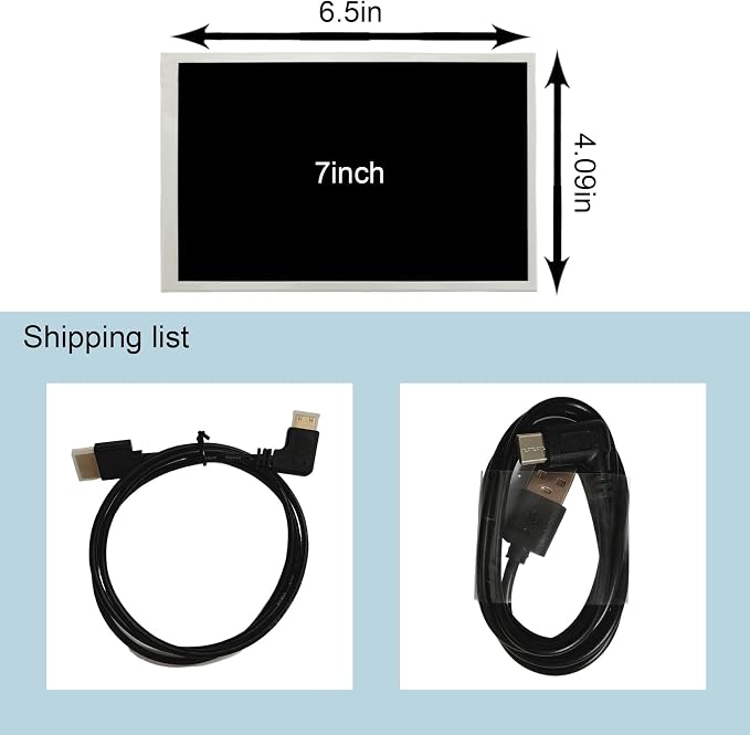 7'' LCD White