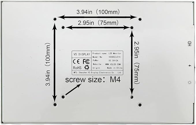 10.1'' LCD White